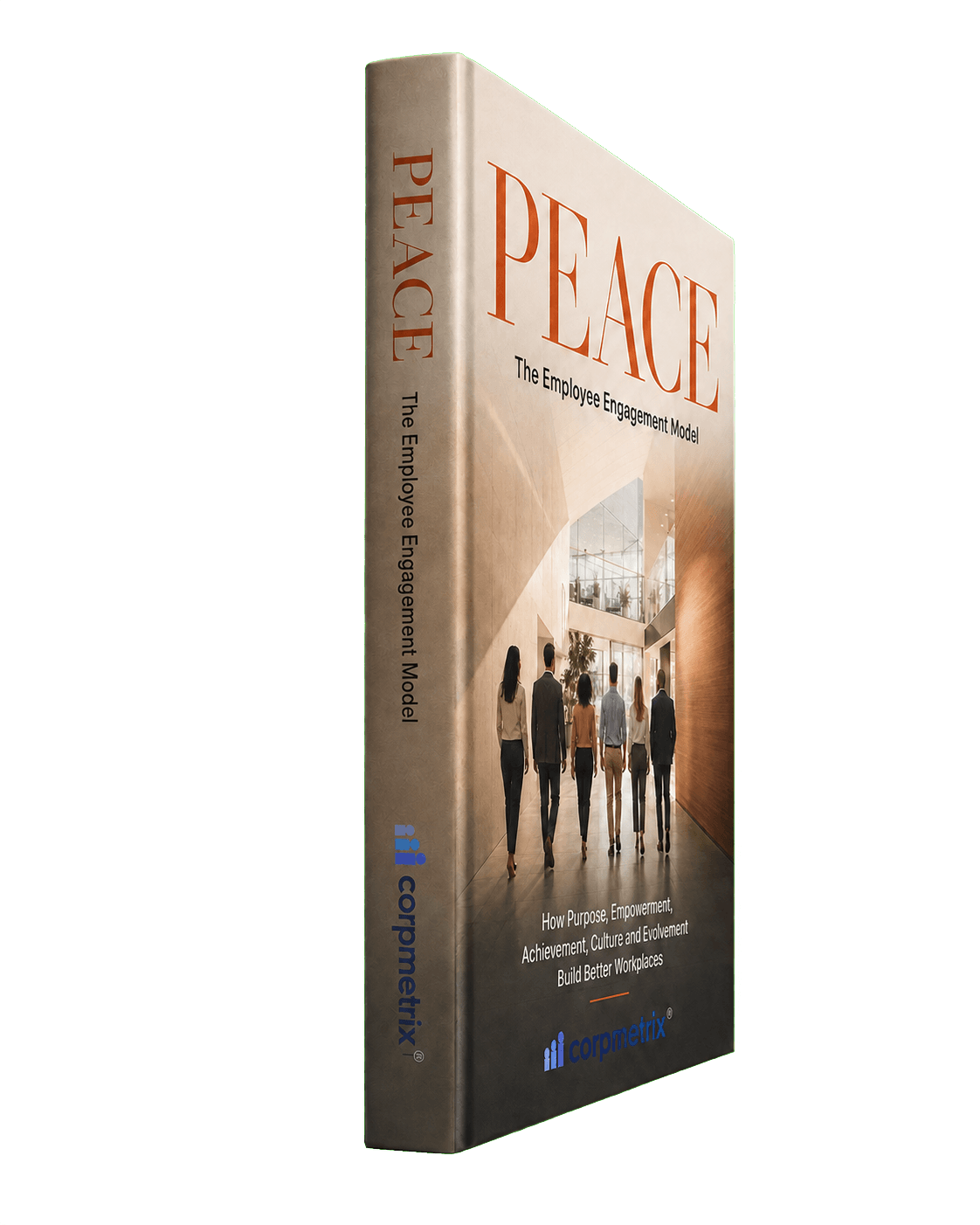 PEACE book angled view showing cover and spine