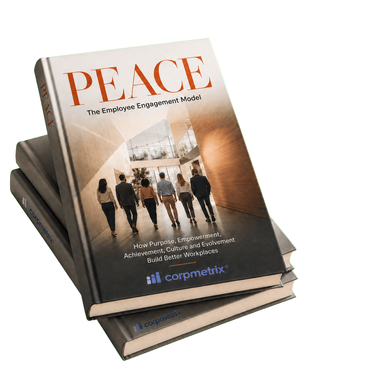 Stack of PEACE: The Employee Engagement Model books